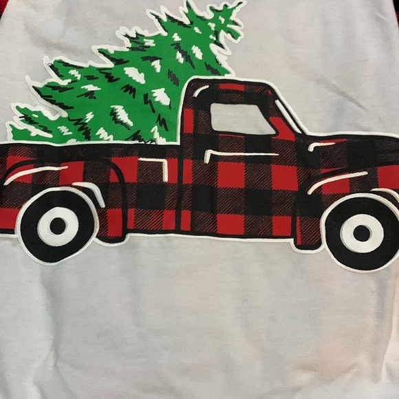 NWT Jane Marie Kids Buffalo Truck Buffalo Plaid Jammie Set sz Small 5-6 - Picture 2 of 3